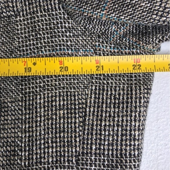 Haggar Imperial Gentlemans Fit Glen Plaid Sport Coat 2 Button Jacket Mens Large - Picture 9 of 14